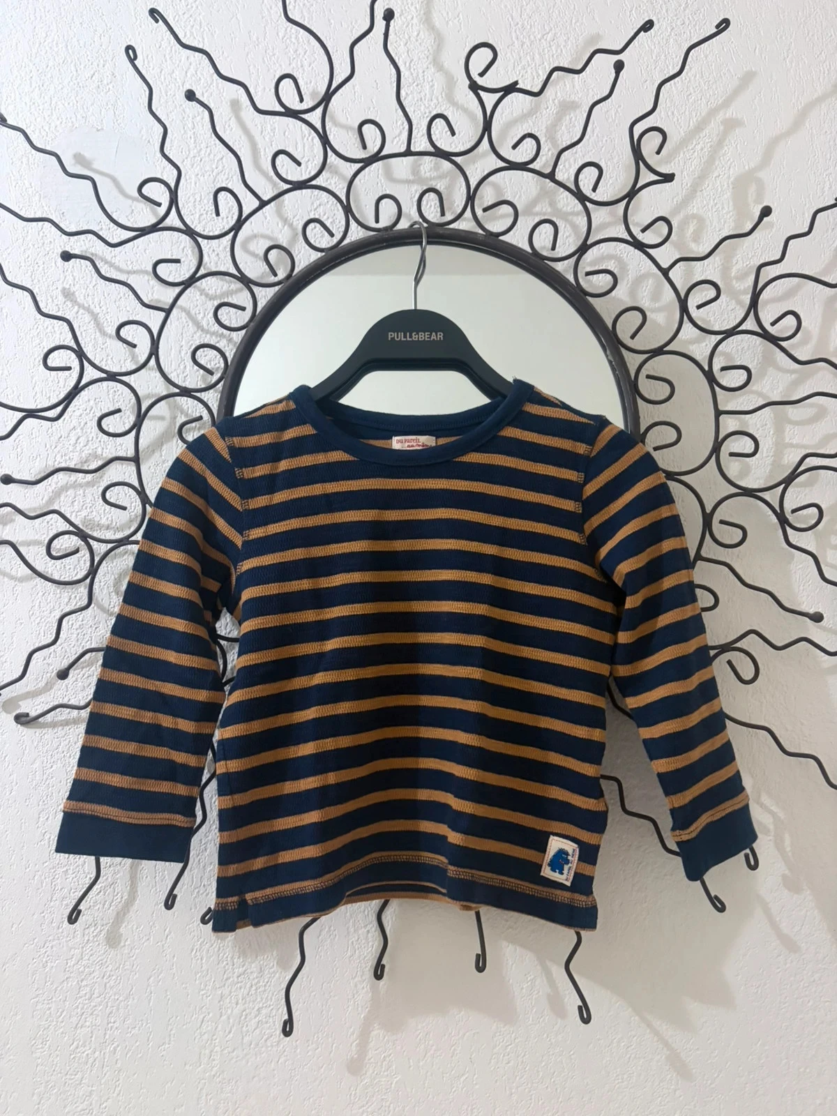 T-Shirt Manches Longues à Rayures Du Pareil Au Même– Style Marin & Texture Gauffrée – Taille 6 Ans – photo 2